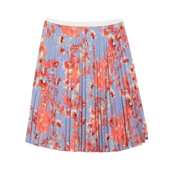 Halogen Printed Pleated Midi Skirt PLUS SIZE - Picture 3 of 7